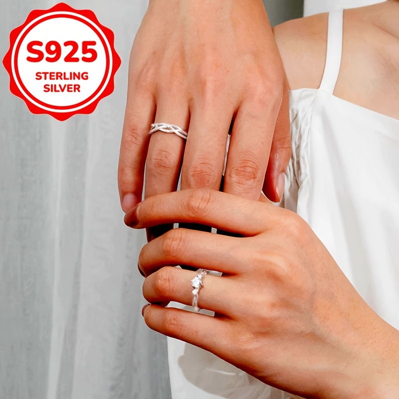 Women's S925 Pure Silver Individual Ring, Proposal Gift